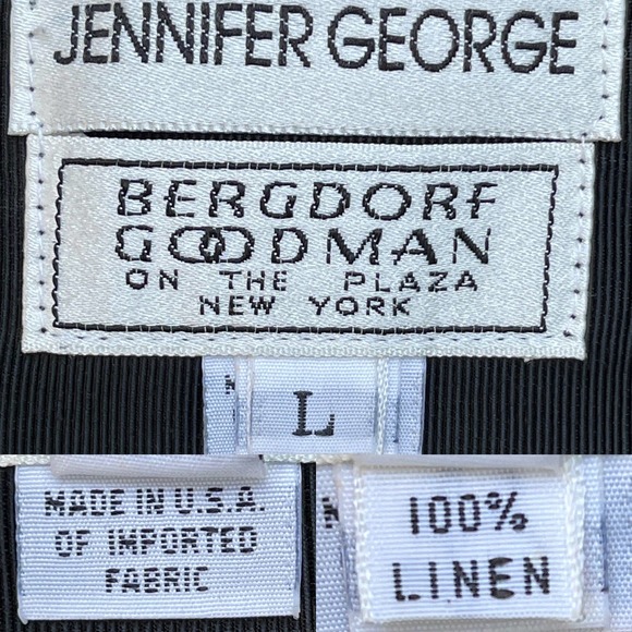 80s/90s Buffalo Monochrome Plaid Linen Wrap Maxi Skirt - Picture 9 of 11